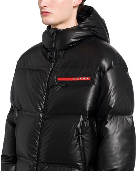 prada puffer nylon jacket|prada puffer jackets.